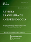 Revista Brasileira De Anestesiologia期刊封面